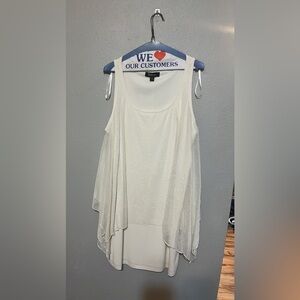 White short overlay dress